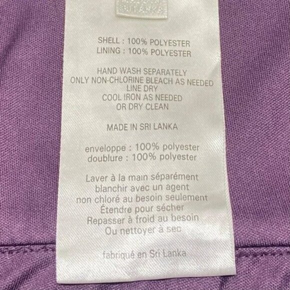 David’s Bridal Bridesmaid Dress Women's 14 Plum Short Mesh Cowl Back $129.95 NWT - Picture 11 of 16